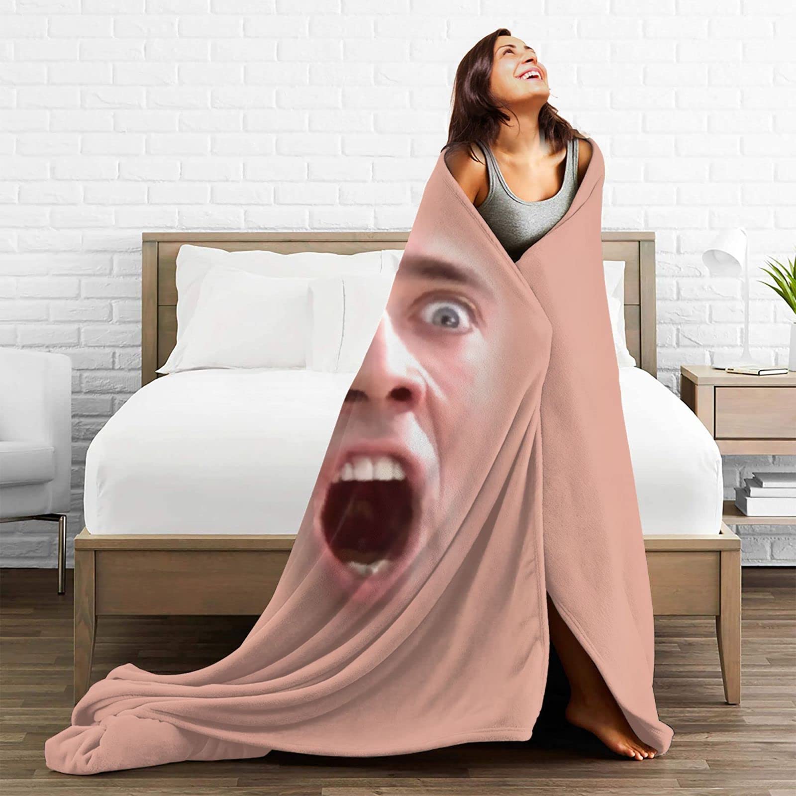 Amazon.com: Nicolas Cage Blanket Super Soft Flannel Blanket Cozy